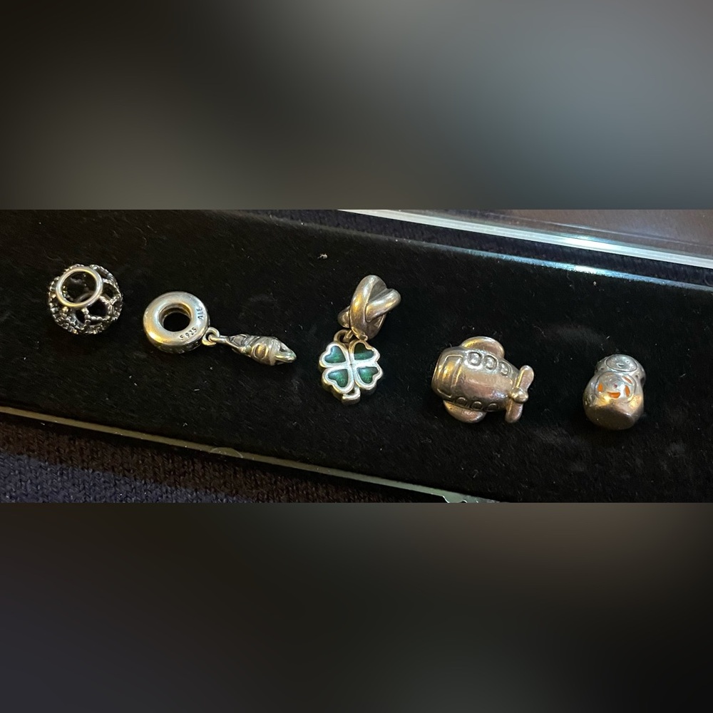 Pandora Silver Charms. Only 4 left Silver charms stamped 925 ALE.